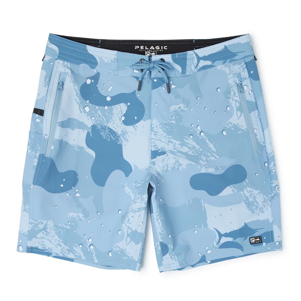 Pelagic Men's Leaderman Boardshorts 18" - Slate Camo