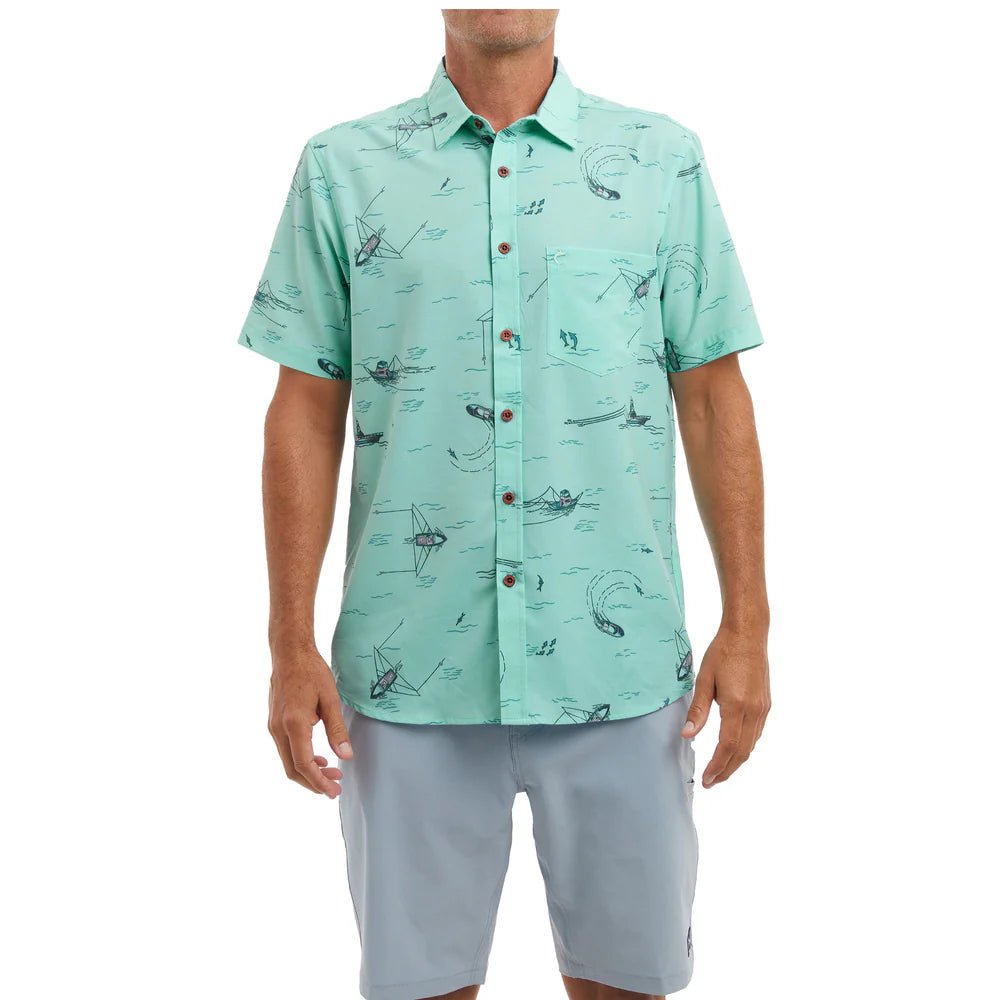 Pelagic "Dockside" Men's 50+ UPF Stretch Woven - Topshot Trollin
