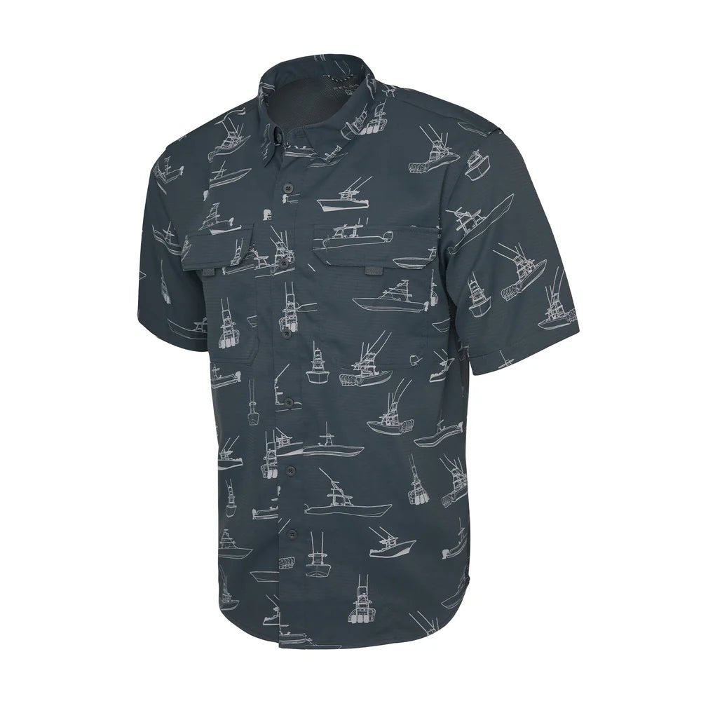 Pelagic "Keys" Men's Guide Fishing Shirt 50+ UPF - Graphite