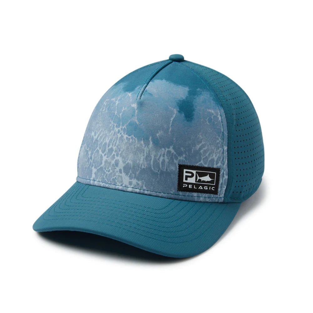 Pelagic Terminal Prop Wash Performance Trucker - Petrol Blue