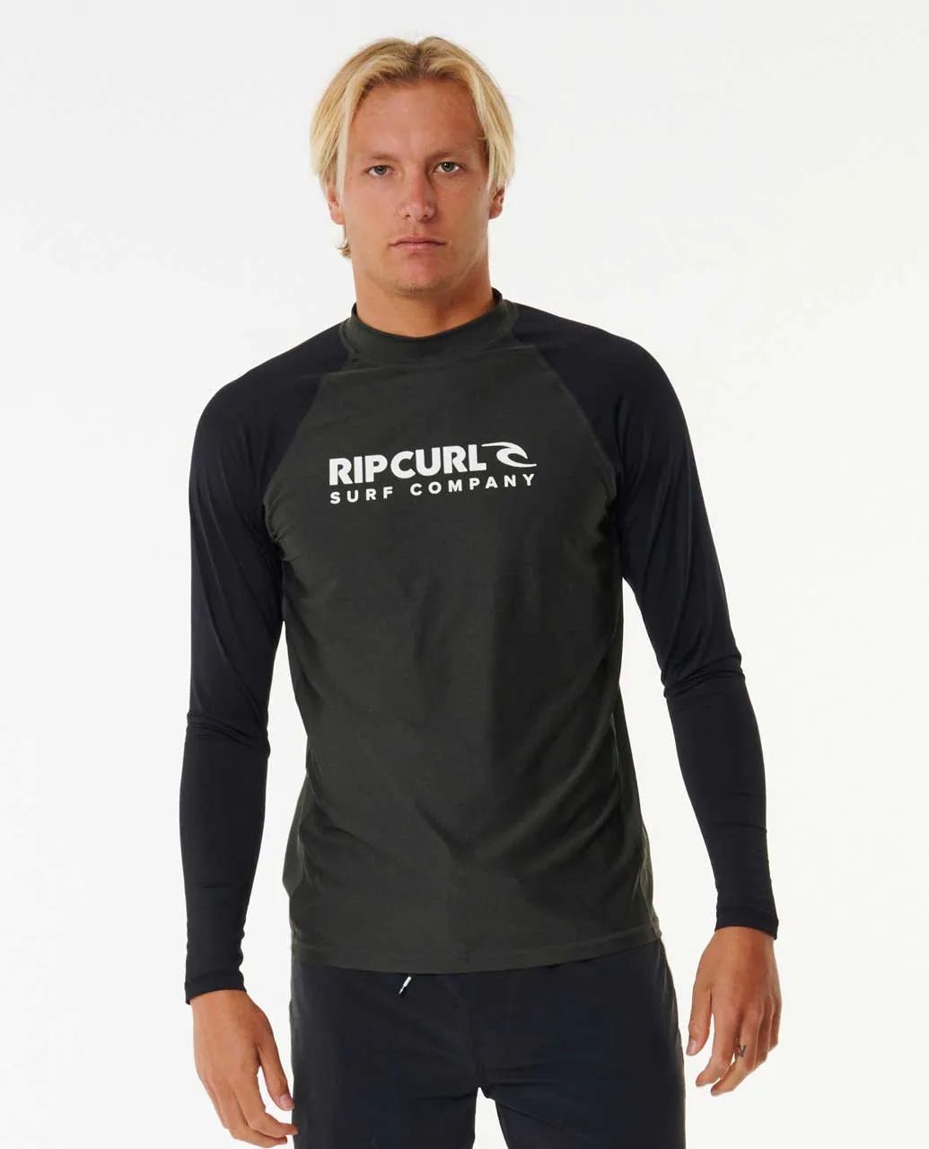 Rip Curl Shock UV Long Sleeve Rash Guard - Black