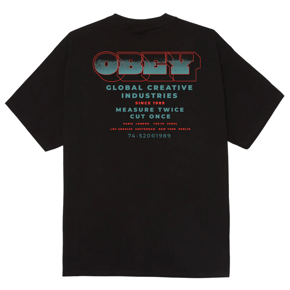 OBEY "Measure Twice" Classic T-Shirt - Black