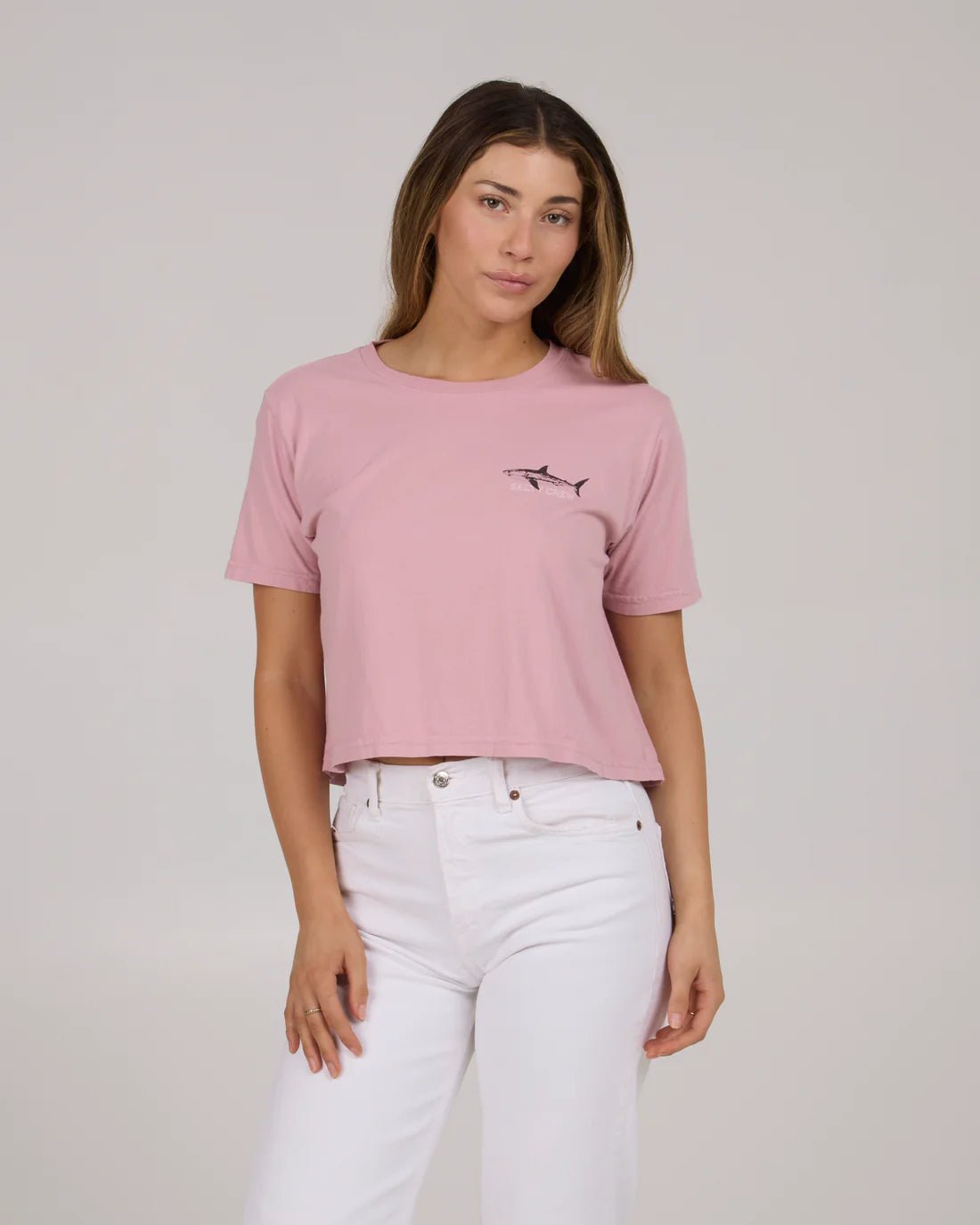 Salty Crew Women's Brother Bruce Crop Tee - Warm Liliac
