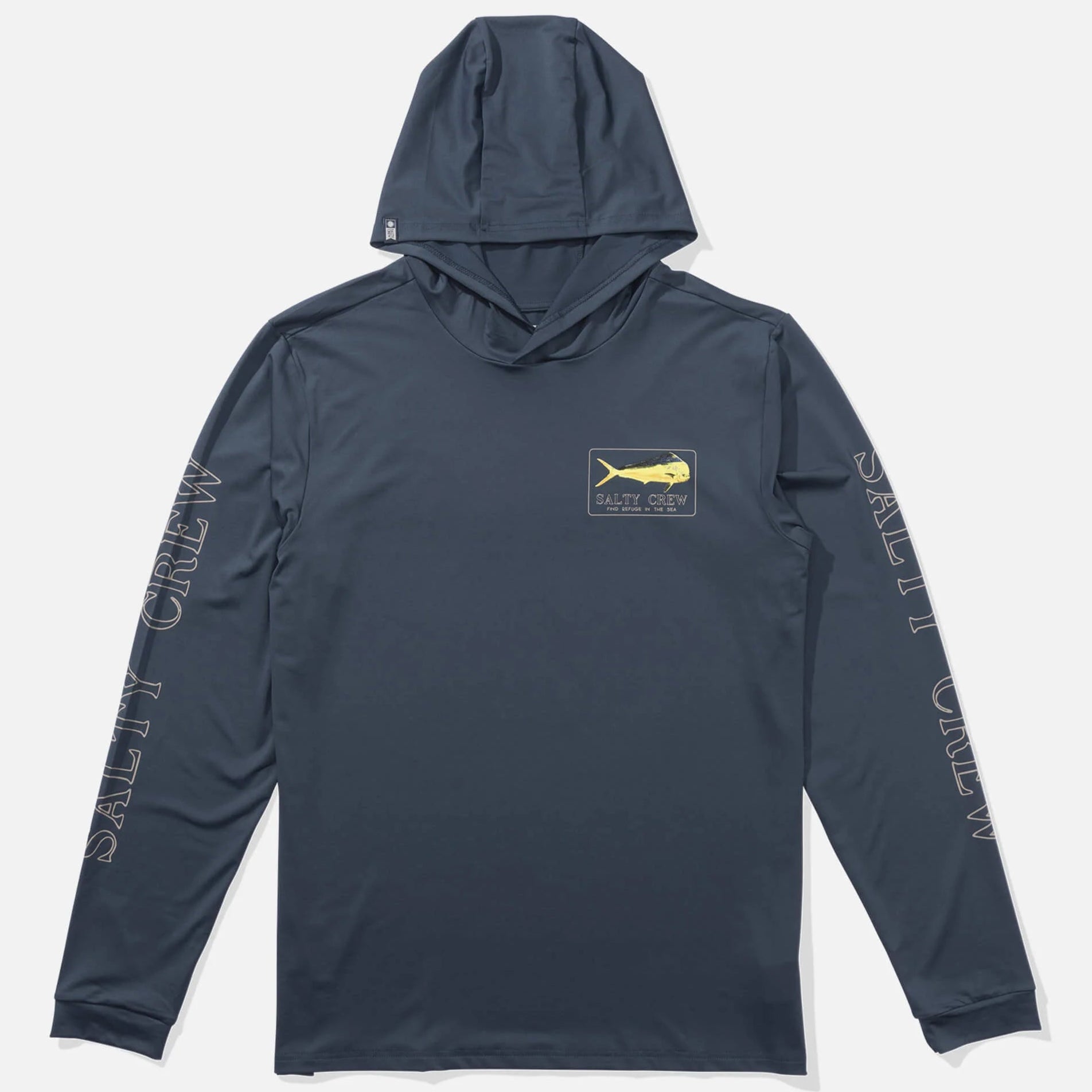 Salty Crew "Golden Mahi" 50UPF HoodedSunshirt - Blue Fin