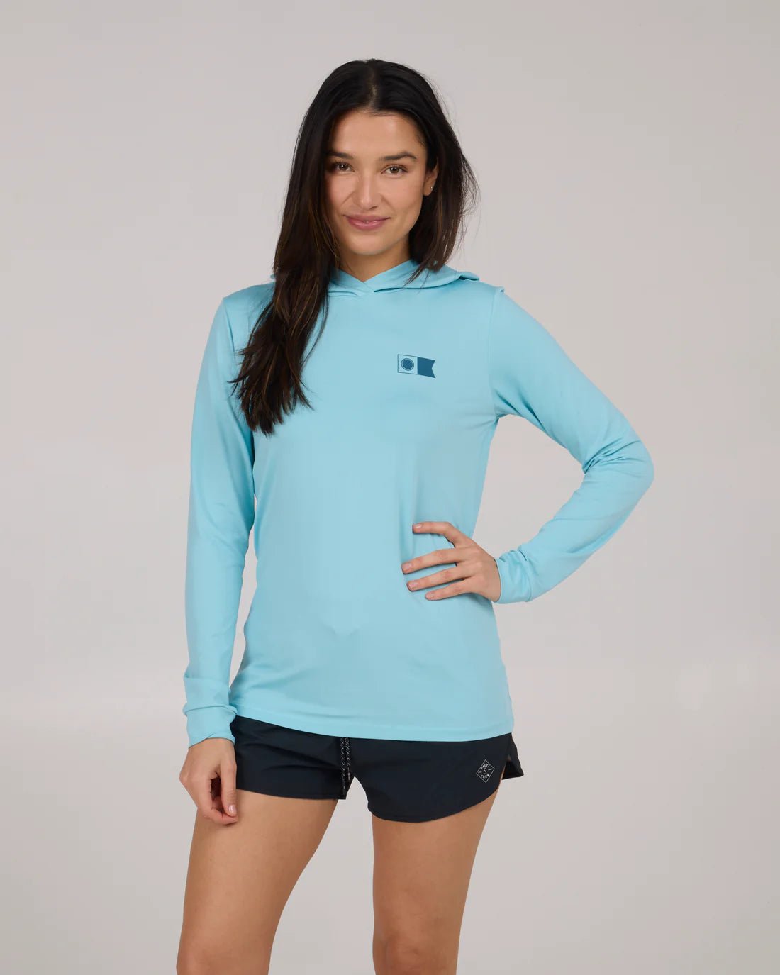 Salty Crew Women's Flagship Sunshirt Hoodie - Pacific Blue
