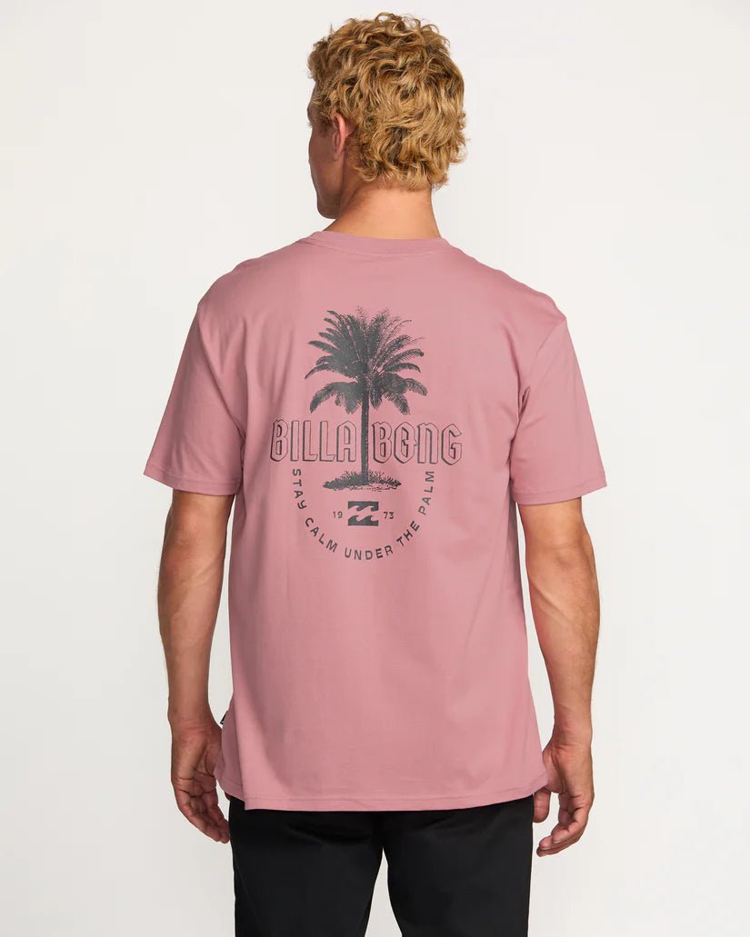 Billabong "Calm Palm" Men's Premium Tee - Dusty Pink