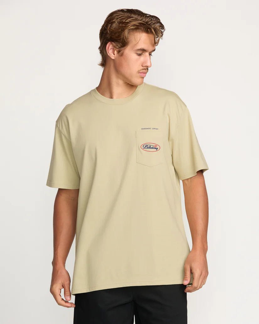 Billabong "Bad Dog" Men's Pocket Regular Tee - Desert