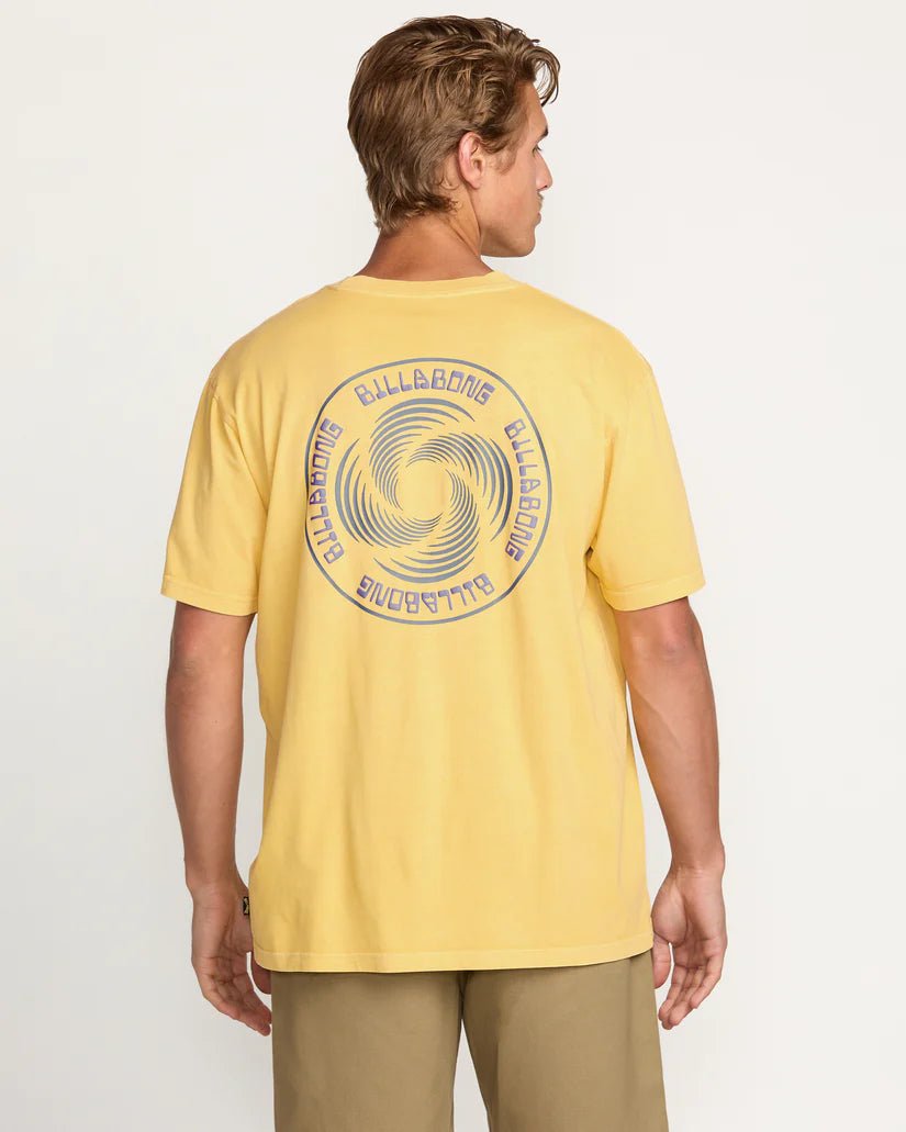 Billabong "Swivel" Men's Premium Wave Wash Tee - Lemon