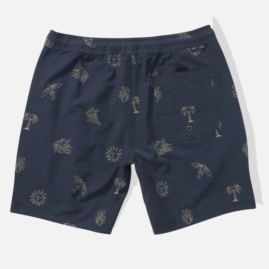 Salty Crew Good Vibes Volley Short 17" - Navy