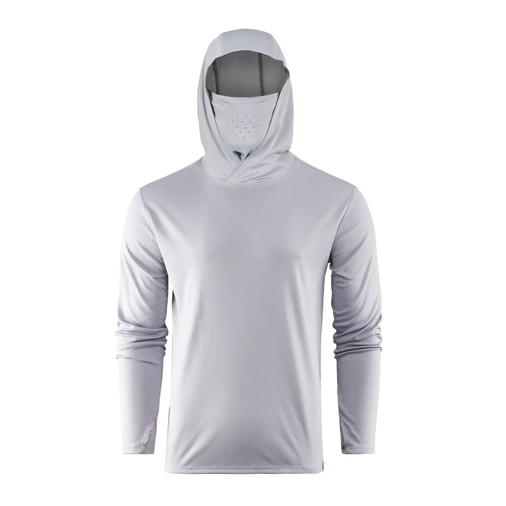 Grundens "Tough Sun" Masked UPF 50+ Hoodie - Mist