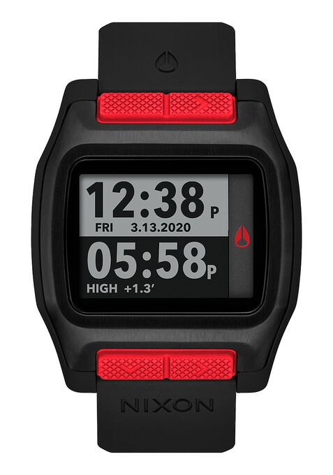 Nixon "High Tide" Watch in Black / Red