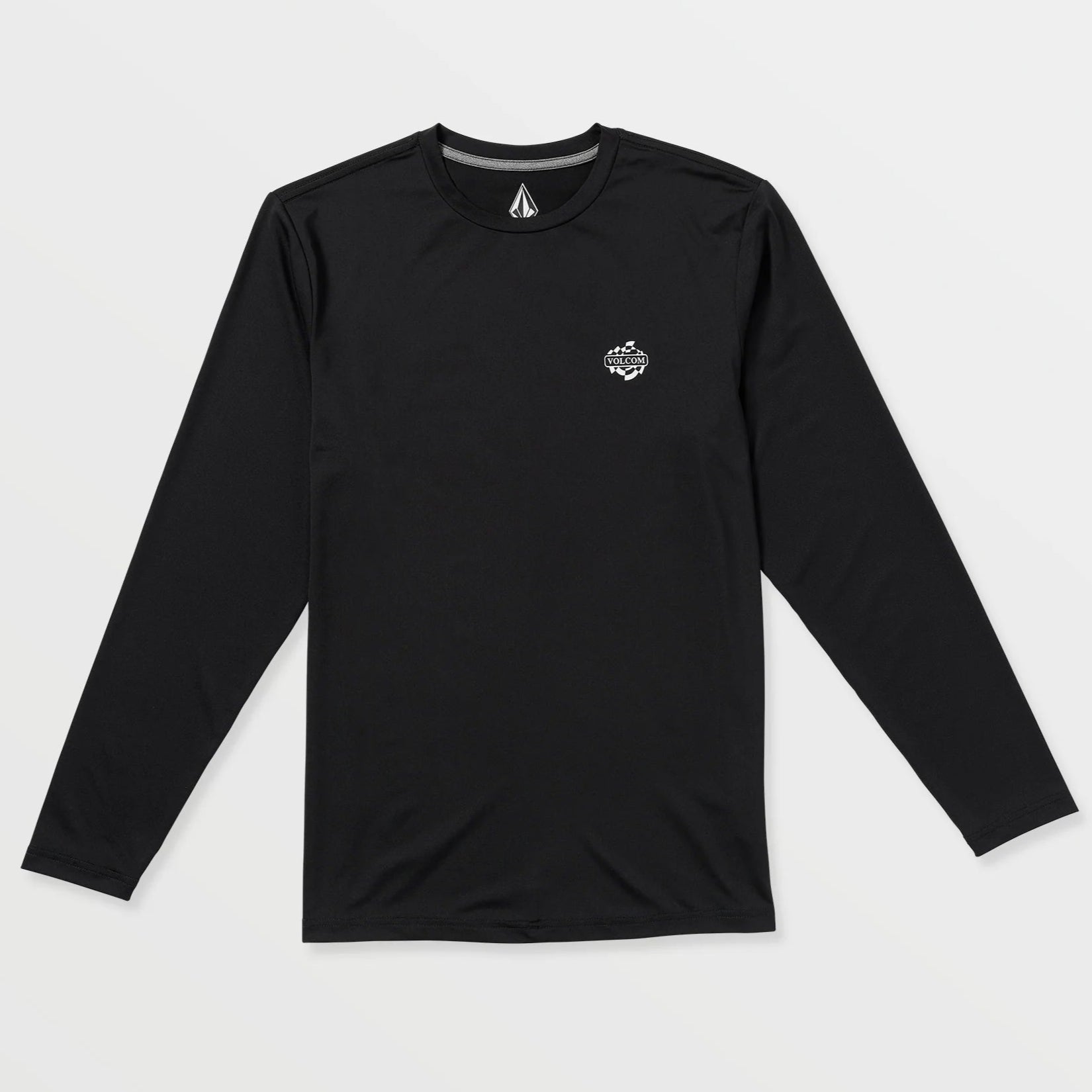 Volcom Men's Oval Track Loose Long Sleeve 50+ UV Surf Tee - Black