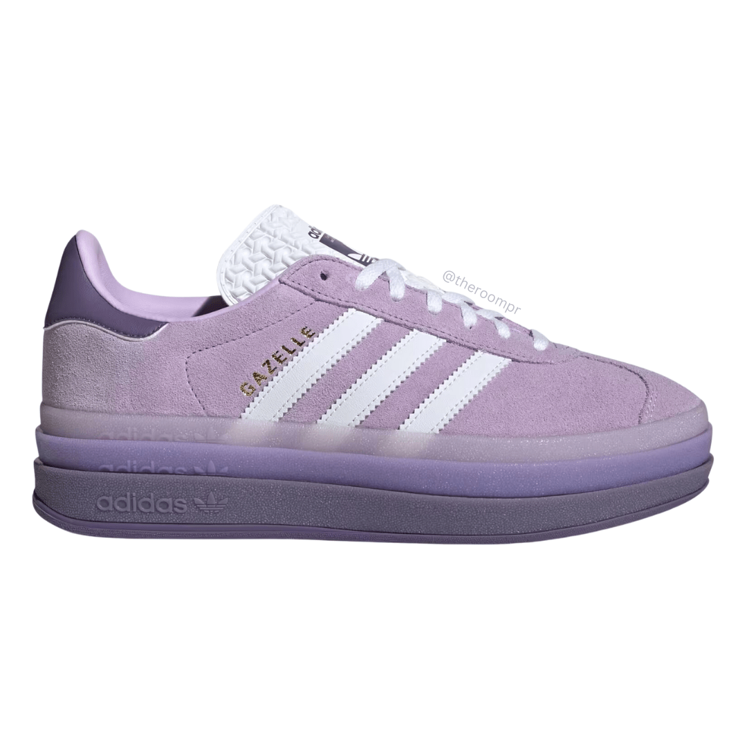 Adidas Women's "Gazelle Bold" Sneakers - Purple Glow/Violet Fusion