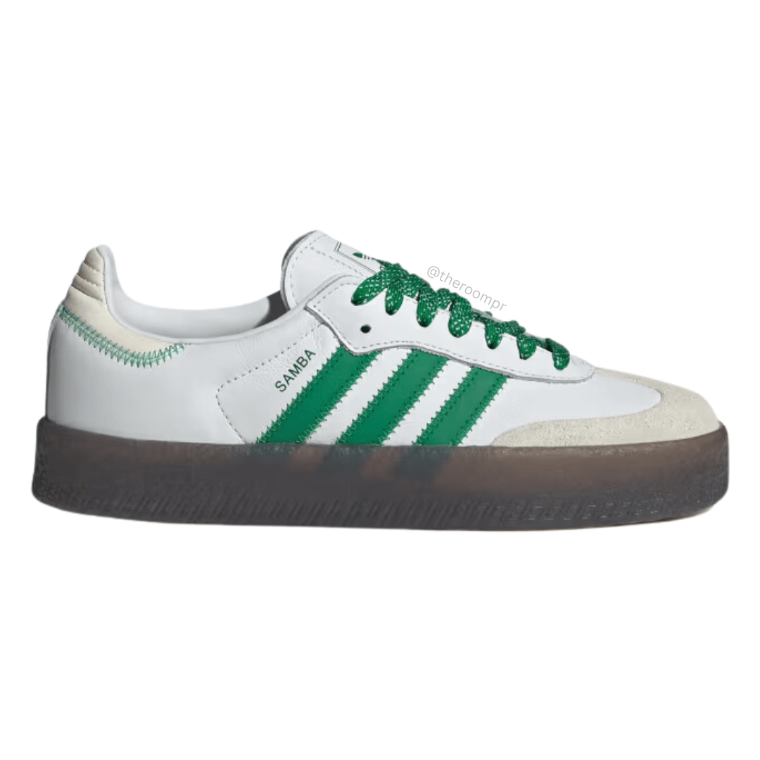 Adidas Women's Sambae Shoes - Cloud White/Green