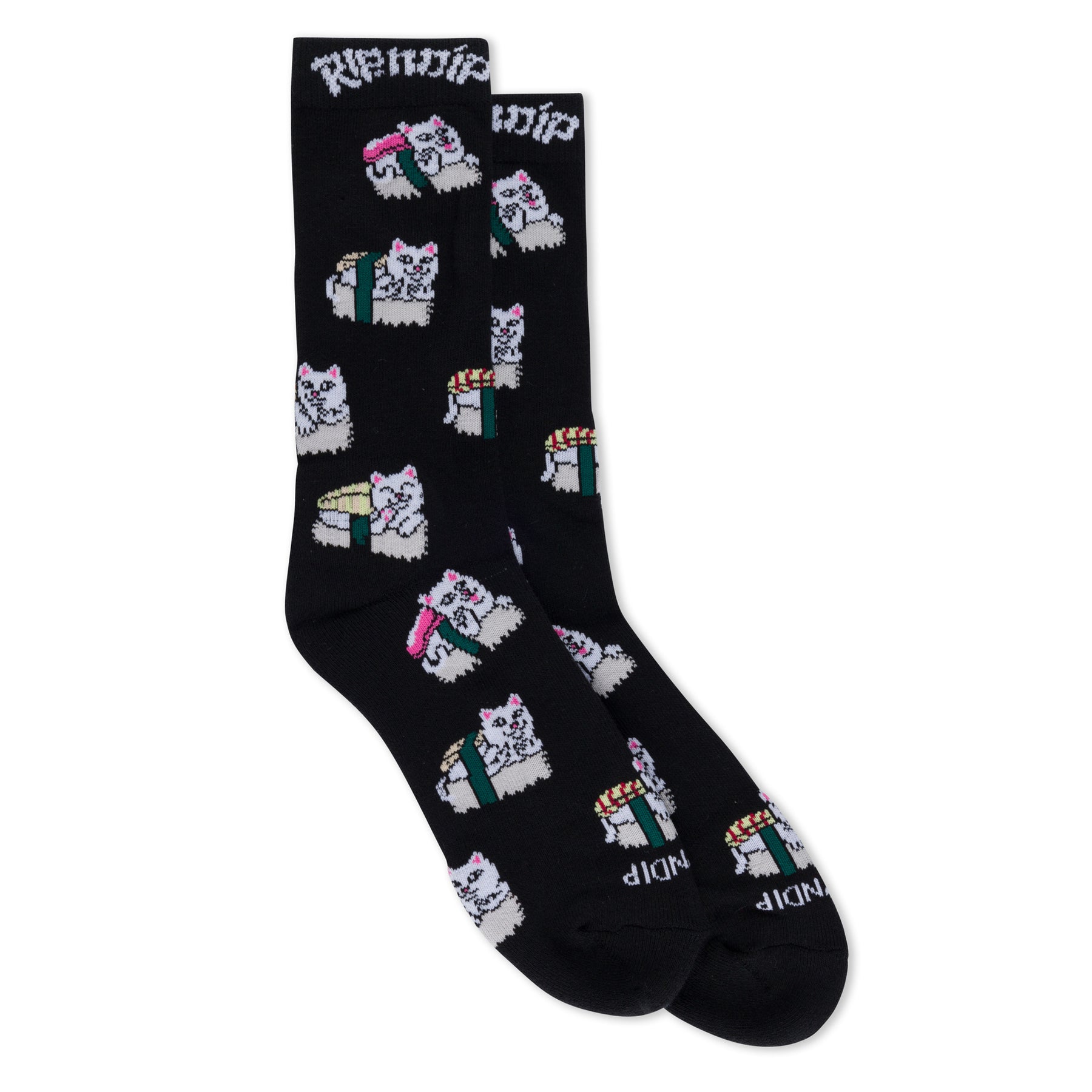Ripndip "Sushi Nerm" Crew Socks - black