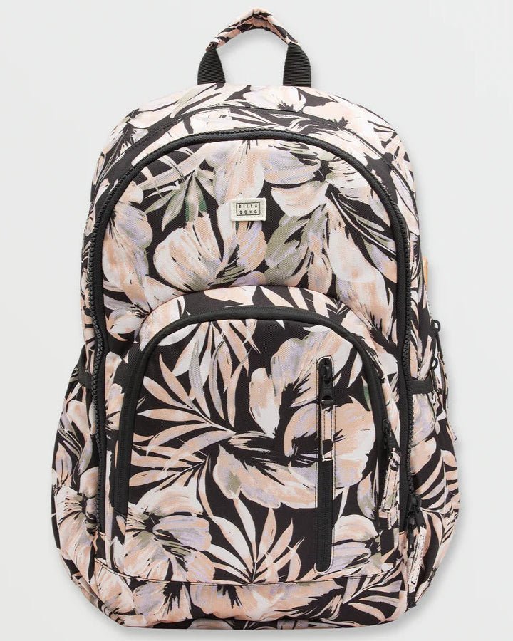 Billabong "Roadie" Backpack - Black Floral