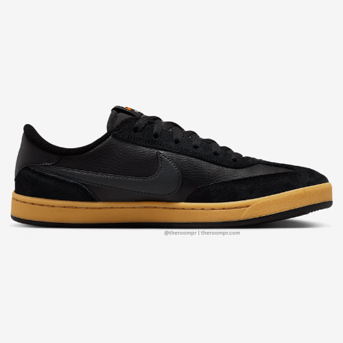 Nike Nike SB FC Classic Skate Shoes - Black-Black / Vivid Orange / Anthracite