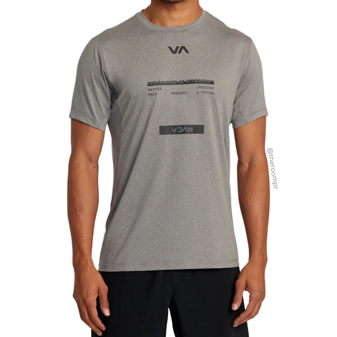 RVCA Sport Vent Tee - Heather Grey