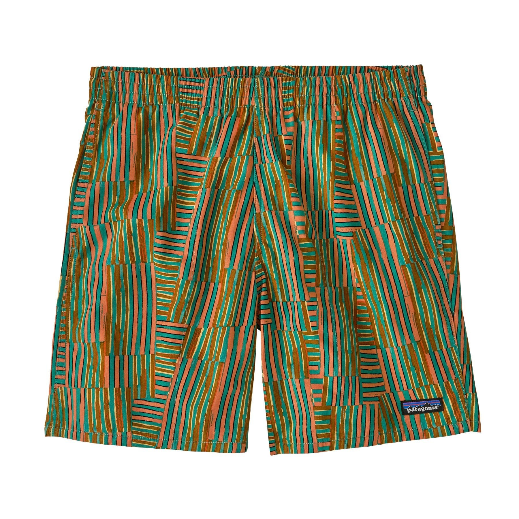 Patagonia Men's Funhoggers® Shorts 6" - Quilty Fitz: Heartleaf Green