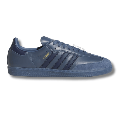 Adidas Samba ADV Men's Shoes - Preloved Ink / Preloved Ink / Gold Metallic