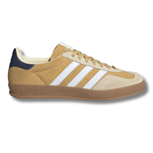 Adidas Gazelle Indoor Men's Shoes - Oat / Cloud White / Shadow Navy (Excluded from Free Shipping)