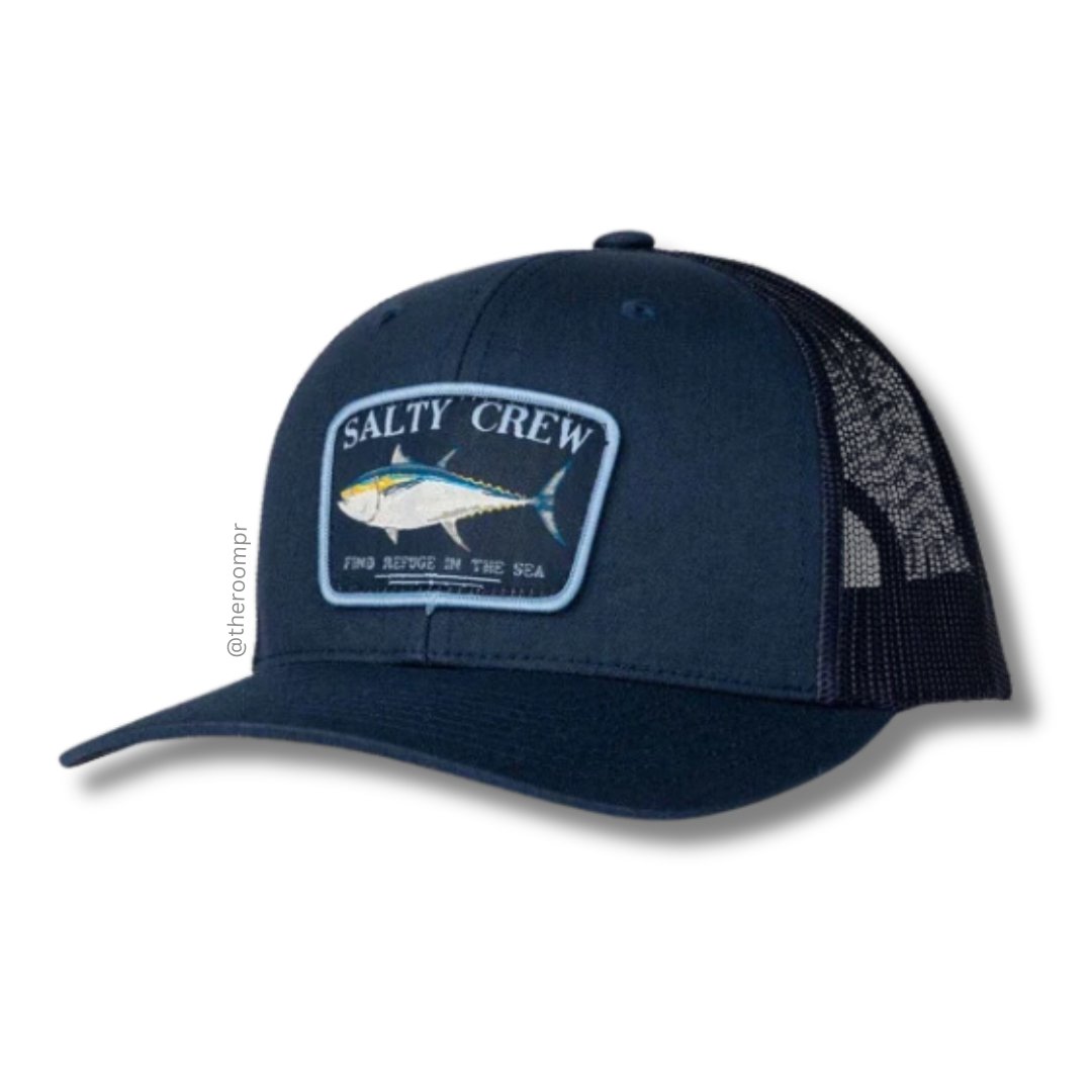 Salty Crew "Big Blue" Retro Trucker Hat - Navy Blue