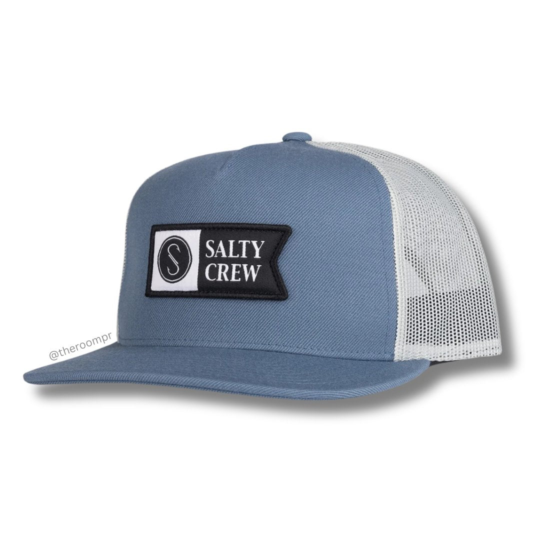 Salty Crew "Alpha Twill" Trucker Hat - Slate Blue