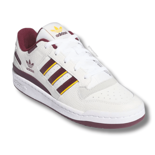 Adidas Forum Low CL - Core White / Team Maroon 2 / Cloud White