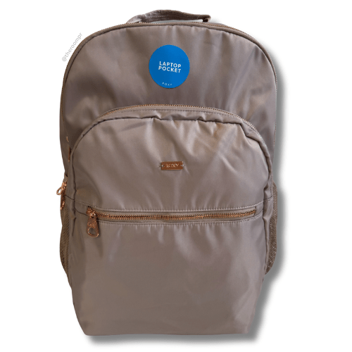 Roxy "Welcome Back" Backpack - Solid Light Brown