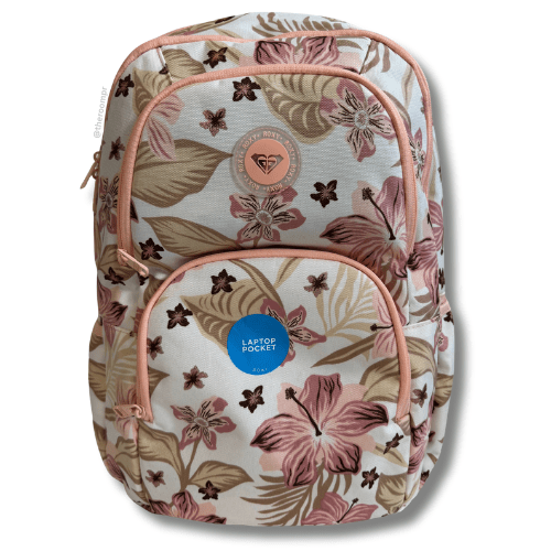Roxy "Huntress" Printed Backpack - Peach