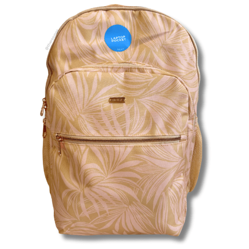 Roxy "Welcome Back" Printed Backpack - Peach