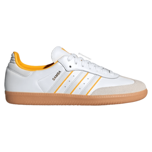 Adidas Samba OG Men's Sneakers - Cloud White / Crew Yellow | Excluded from the Free Shipping Offer*