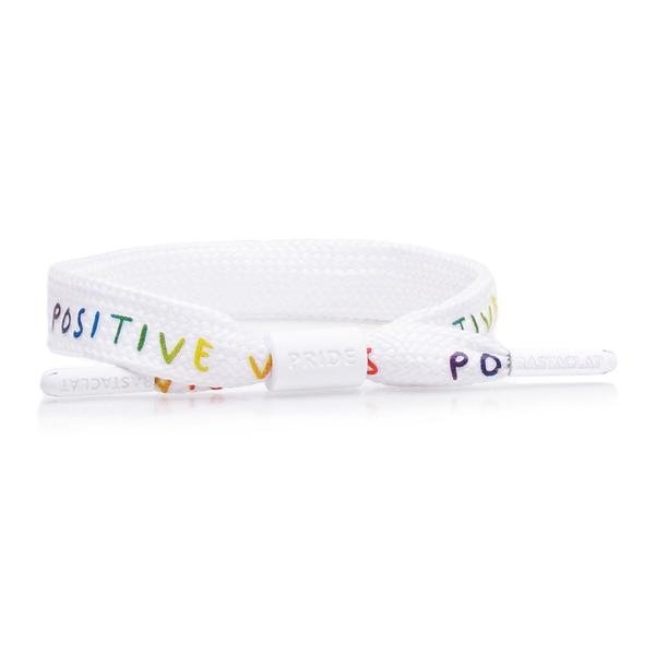 "Positive Vibes Pride" Rastaclat Single Lace Bracelet | M/L