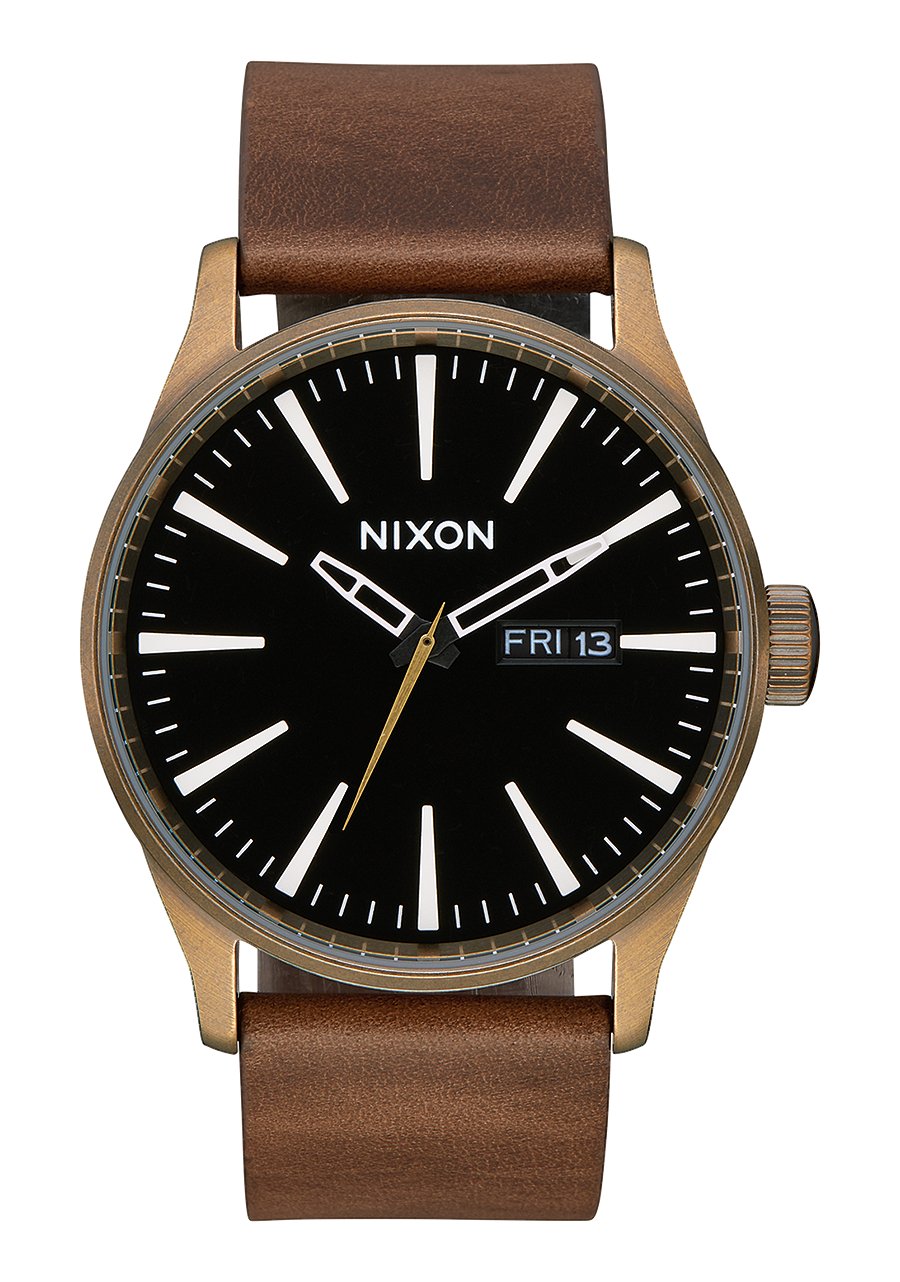 Nixon "Sentry Leather" Watch in 5 Color Combinations