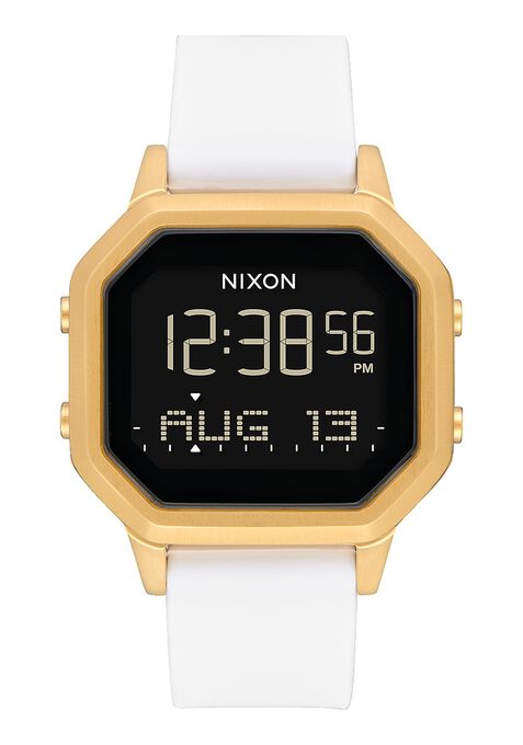 Nixon "Siren SS" Watch in White / Gold