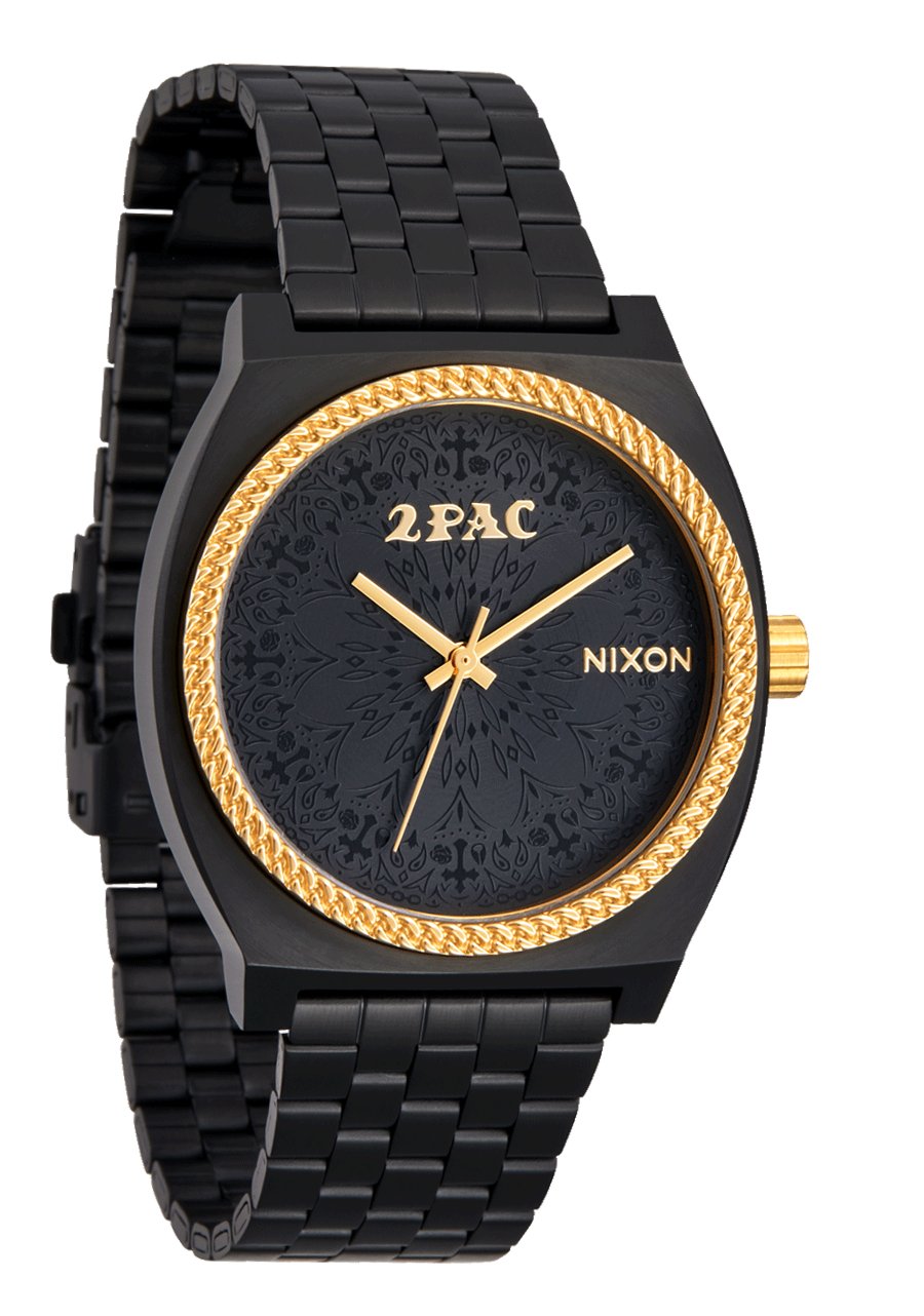 Nixon x 2PAC "Time Teller" Watch - Black / Gold